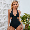 New European And American Fashion Hollowed-out Backless Lace Up Bikini Swimsuit