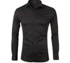 Spring And Autumn Formal Casual High-end Black Shirt Men's Long Sleeve