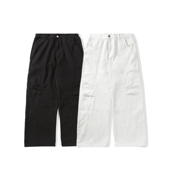 Japanese Curved Soft Pleat Casual Pants All-match Neutral